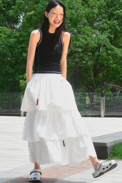 White A-Line Skirt