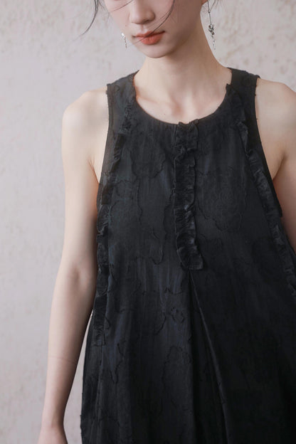 Beige Black Underdress