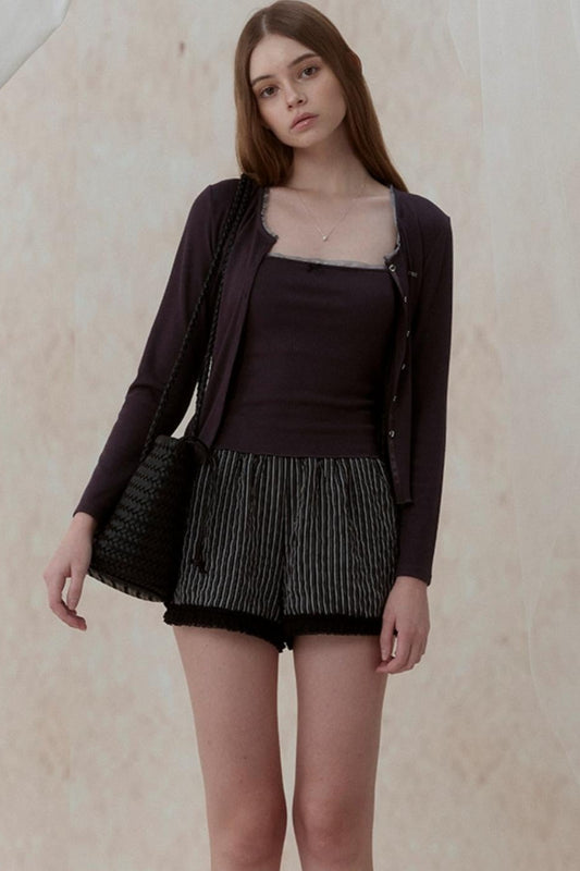 Cozy Knit Cardigan & Camisole Set