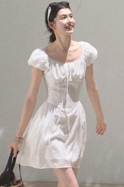 Luminous Cotton Tea Dress