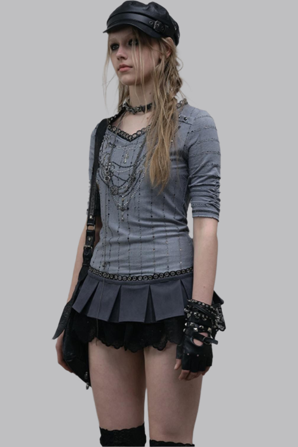 Retro V-Neck Tee Set-Up