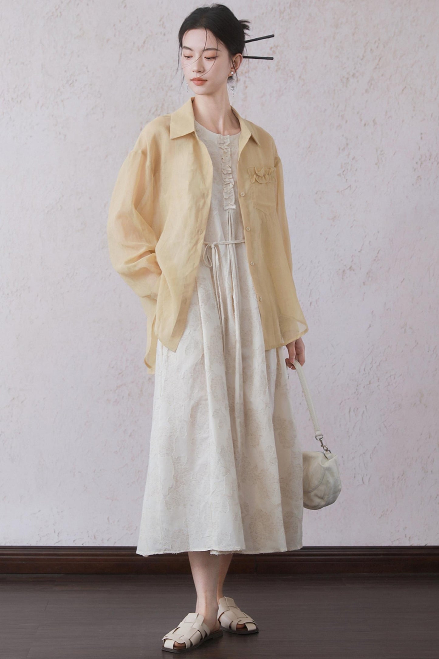 Beige Black Underdress