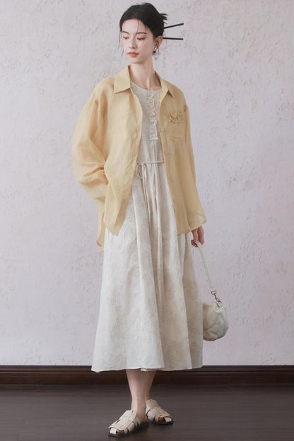 Beige Black Underdress