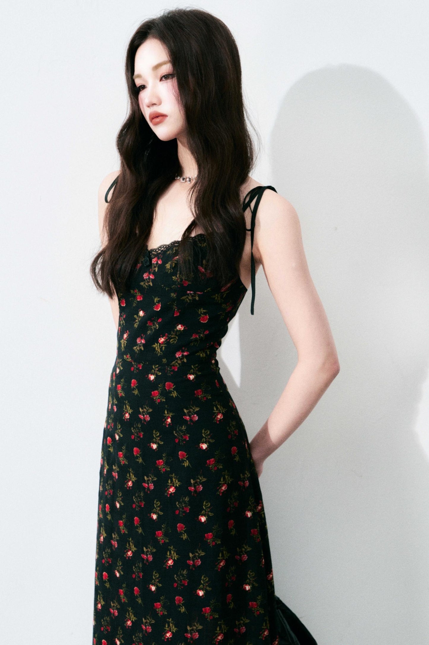 Vintage Floral Tie Dress