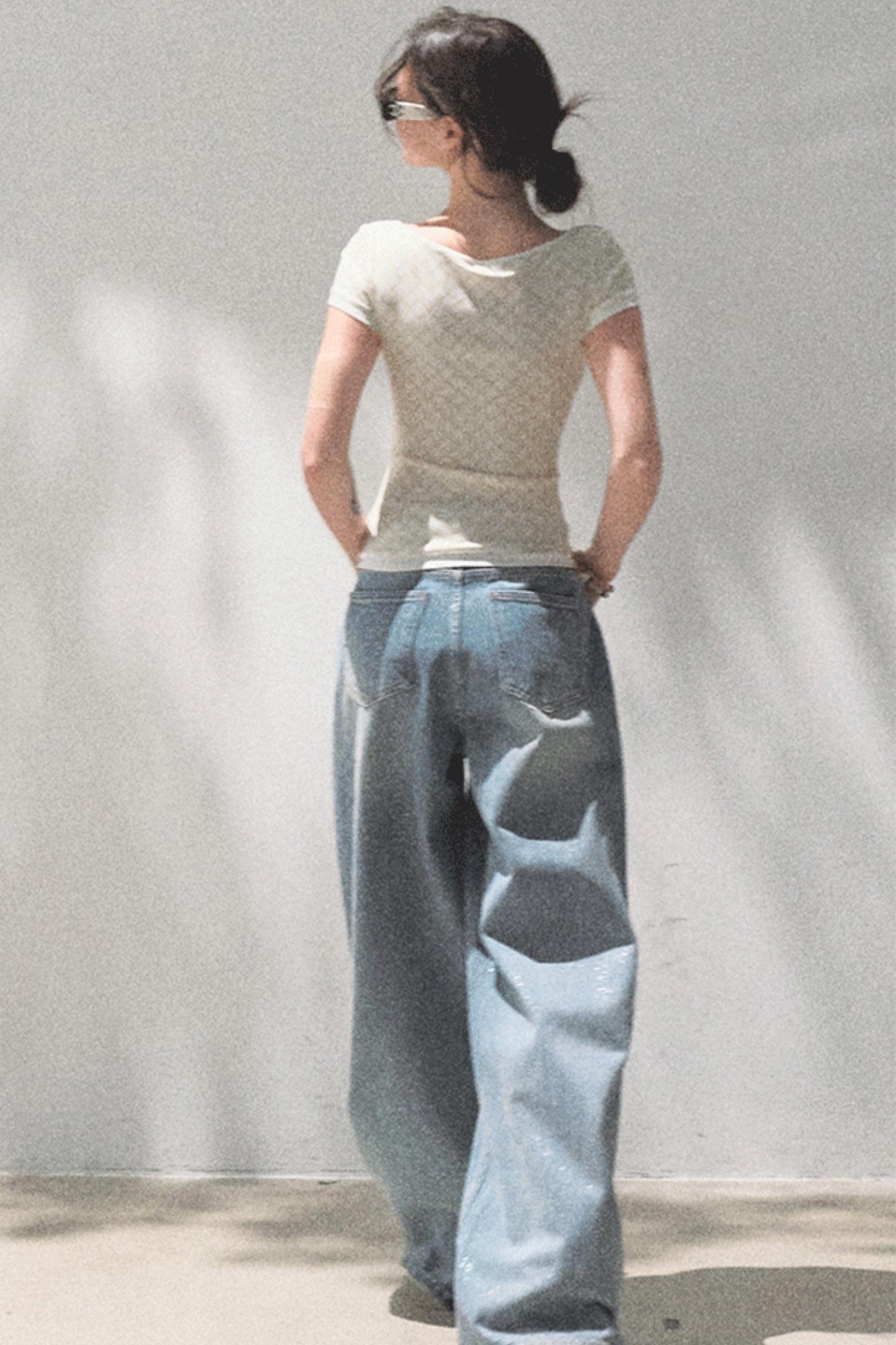 Slimming Checkered Tee