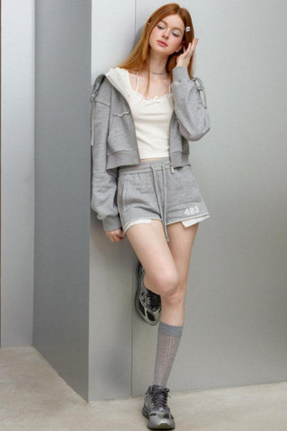 Gray Vintage Hoodie Set-Up