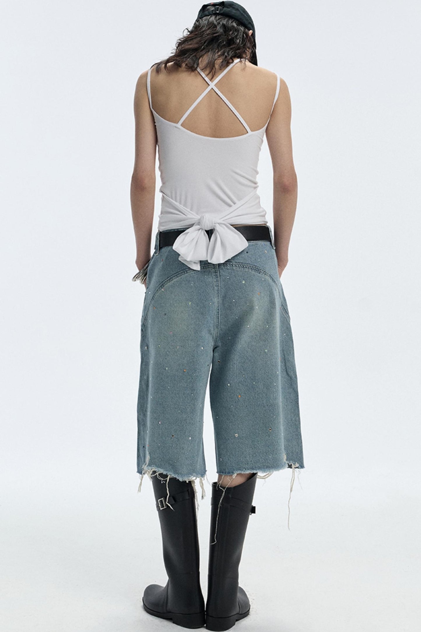 Starry Diamond Denim Pants