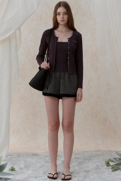 Cozy Knit Cardigan & Camisole Set