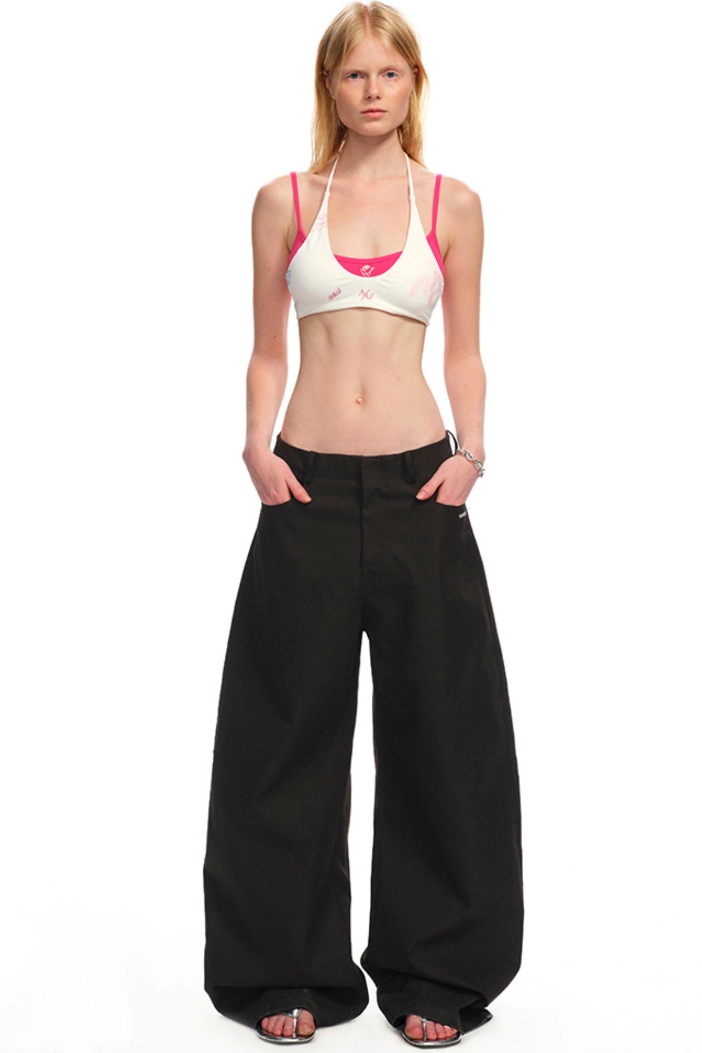 Lace-Up Coral Corset Tank