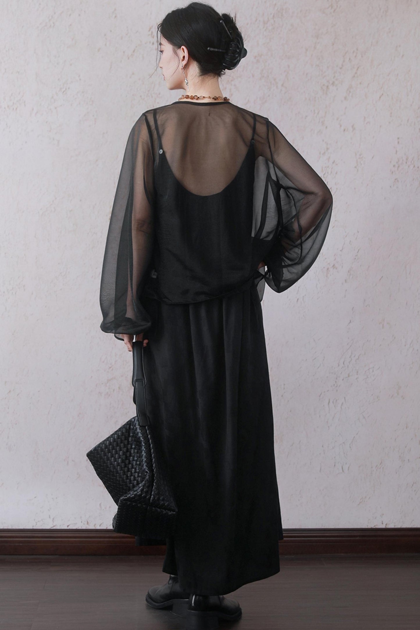 Chinese Beaded Halter Dress