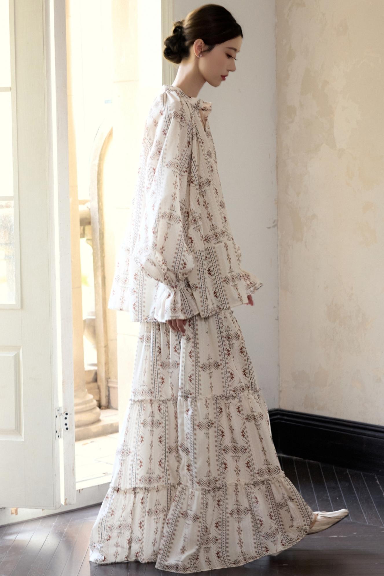 Retro National Resort Style Skirt