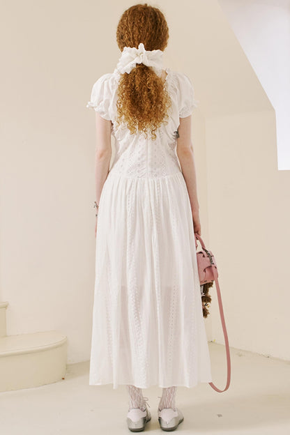 Summer Lace Peplum Dress