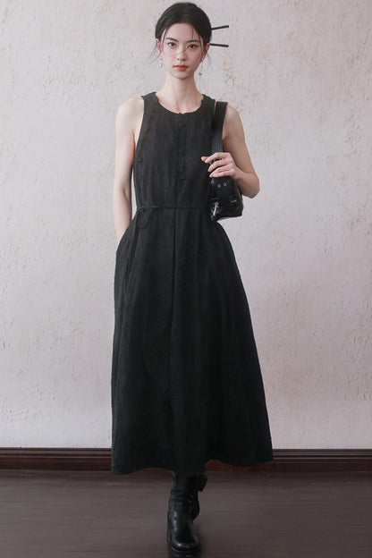 Beige Black Underdress