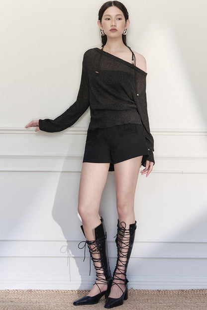 Rosebud High-Waist Shorts