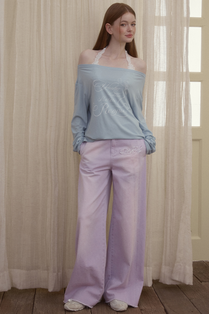 Asymmetry Collar T-Shirt