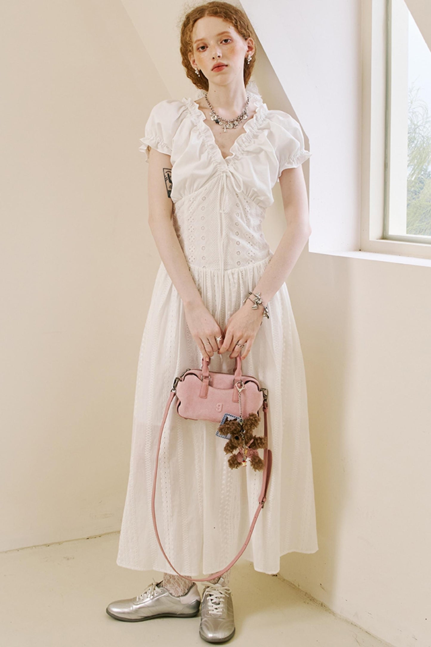 Summer Lace Peplum Dress