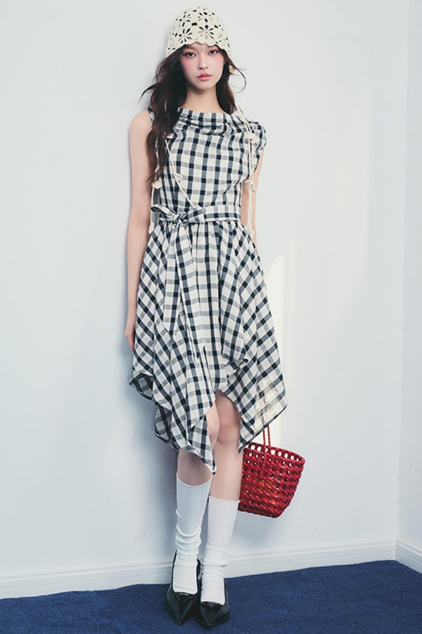 Forest End Plaid Swing Dress