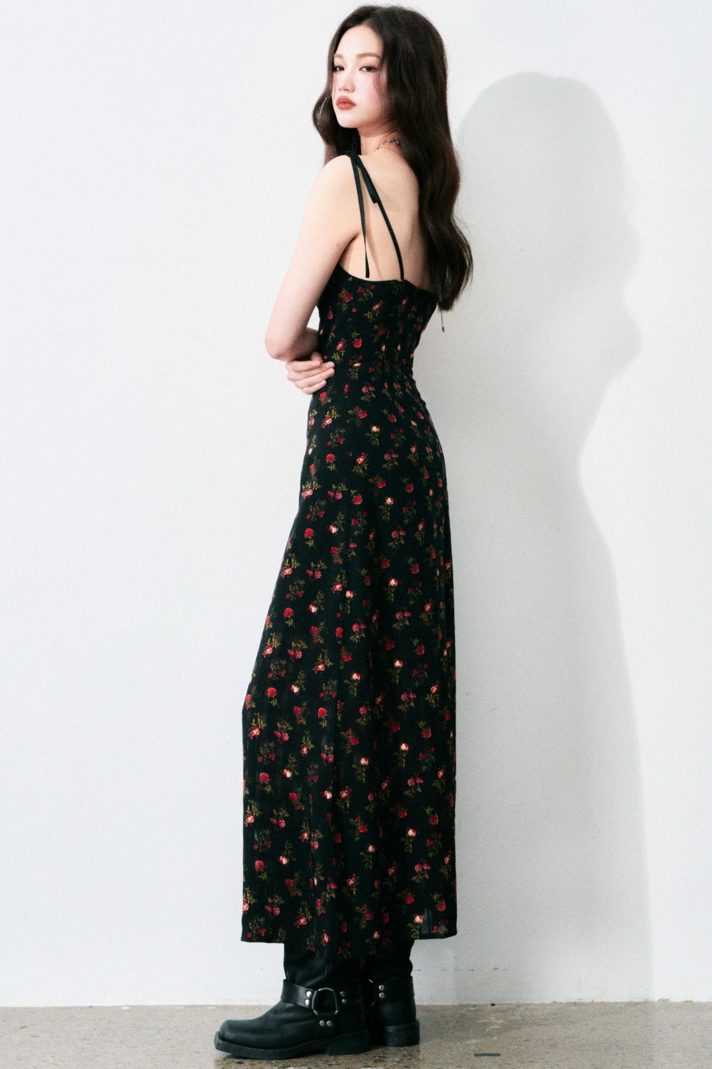Vintage Floral Tie Dress
