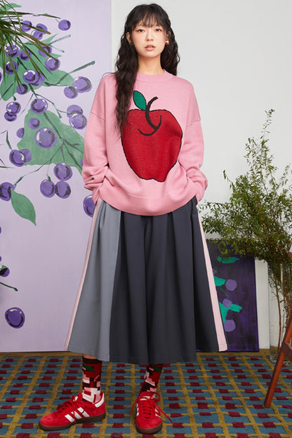 Art Apple Knit Sweater