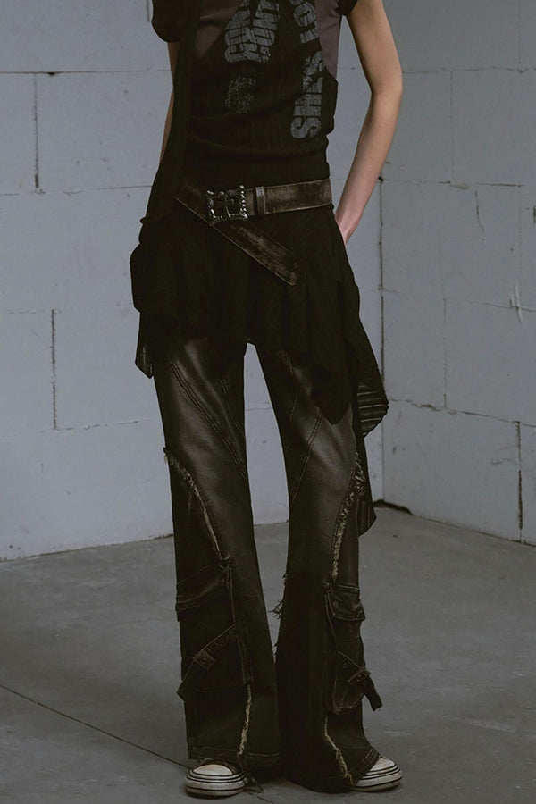 Low-Rise Vintage Flare Jeans