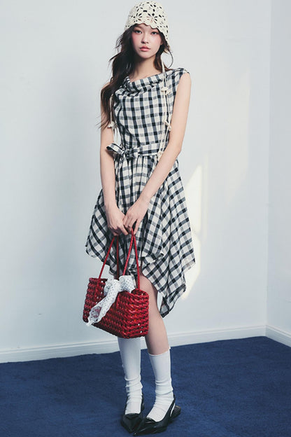 Forest End Plaid Swing Dress