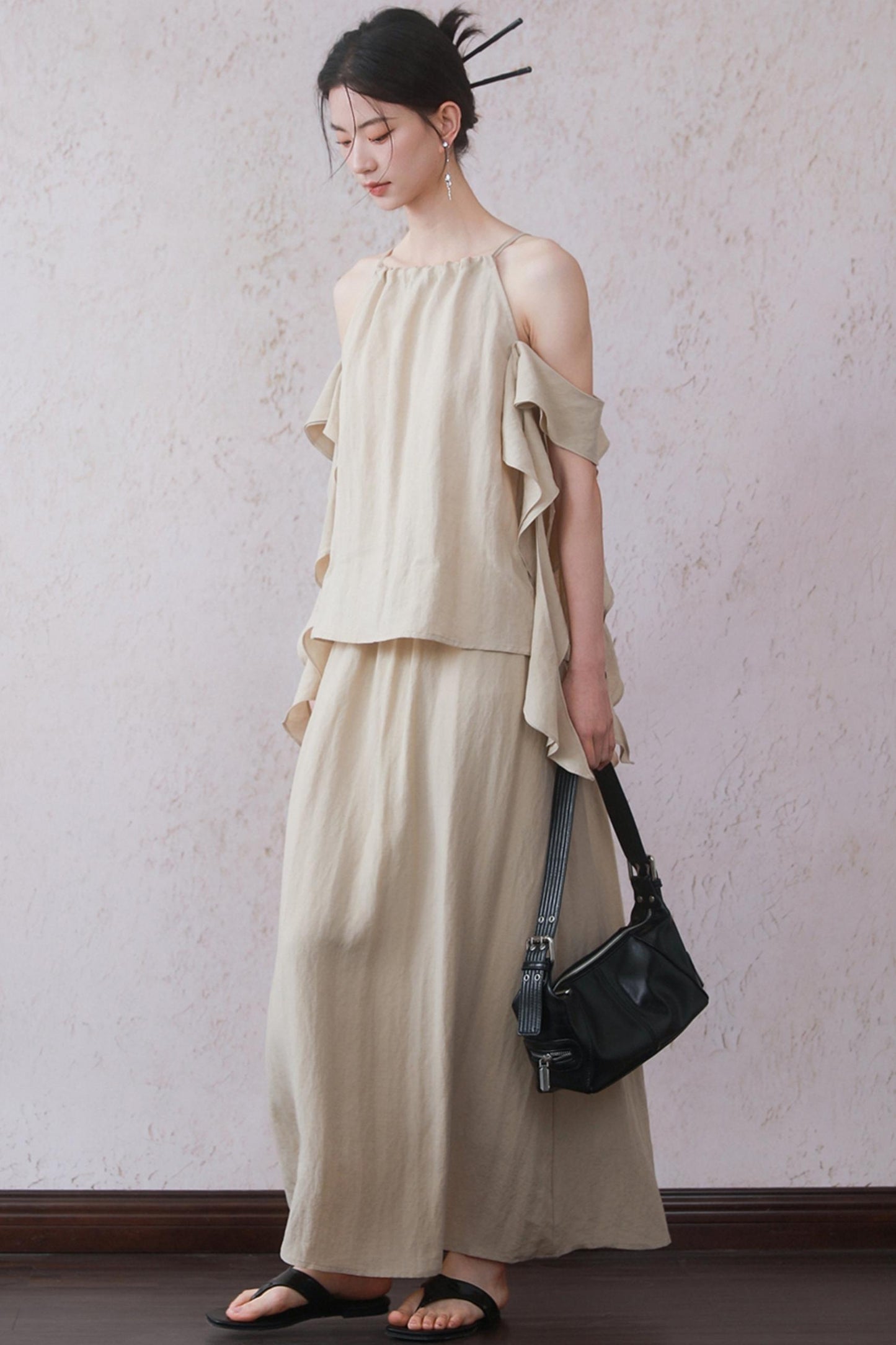 Ruffled Camisole Set