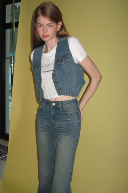 Vintage Denim Vest