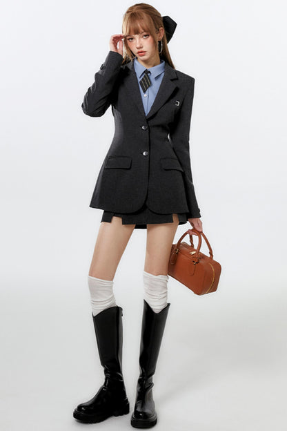 Chic Embroidered Skirt Set-Up