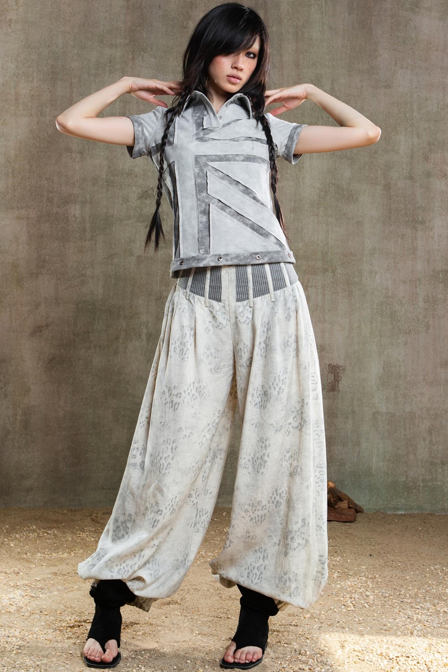 Retro Fishbone Pants