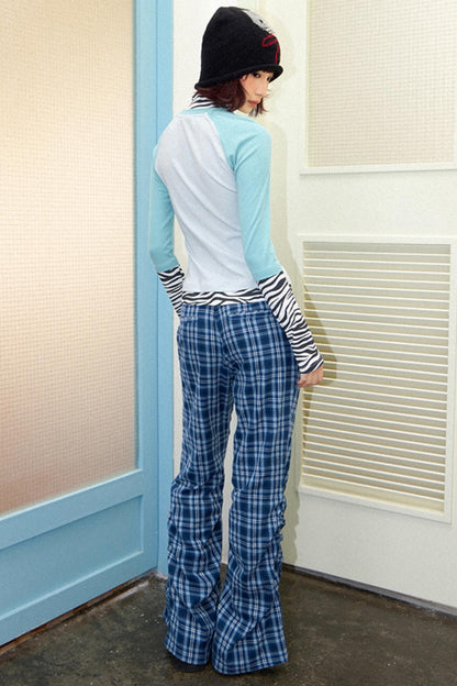 Freedom Plaid Flare Pants