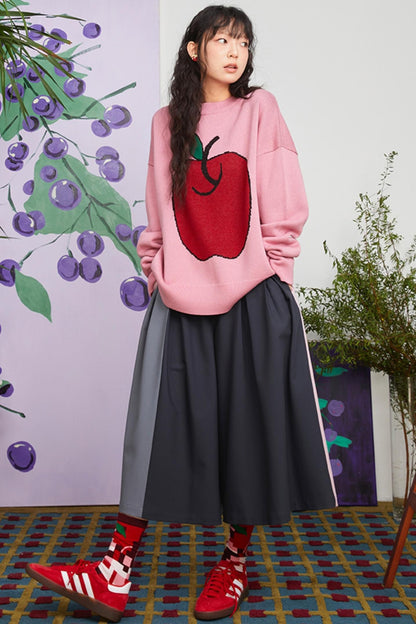 Art Apple Knit Sweater
