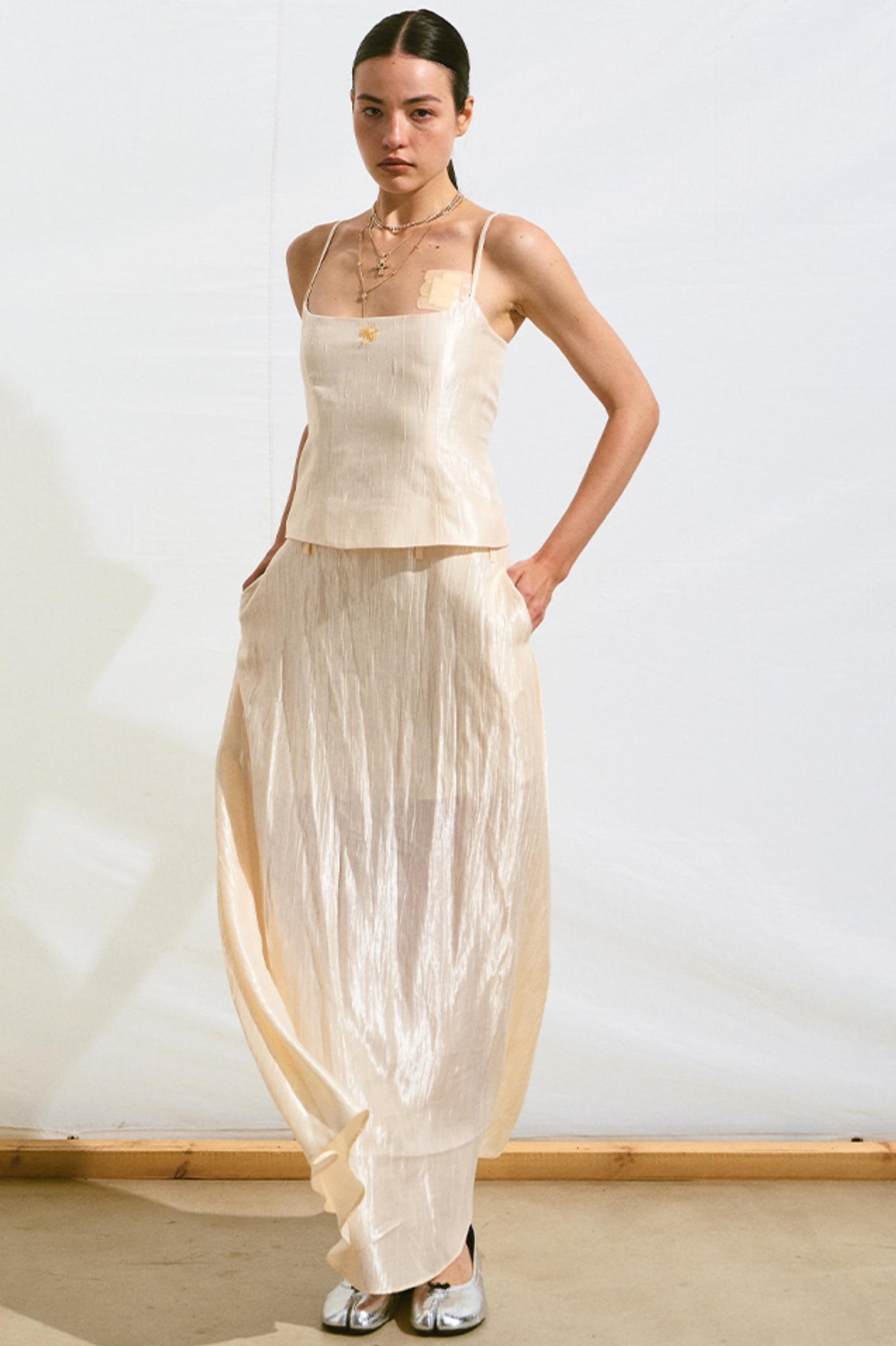 Hollow Back Halter Dress