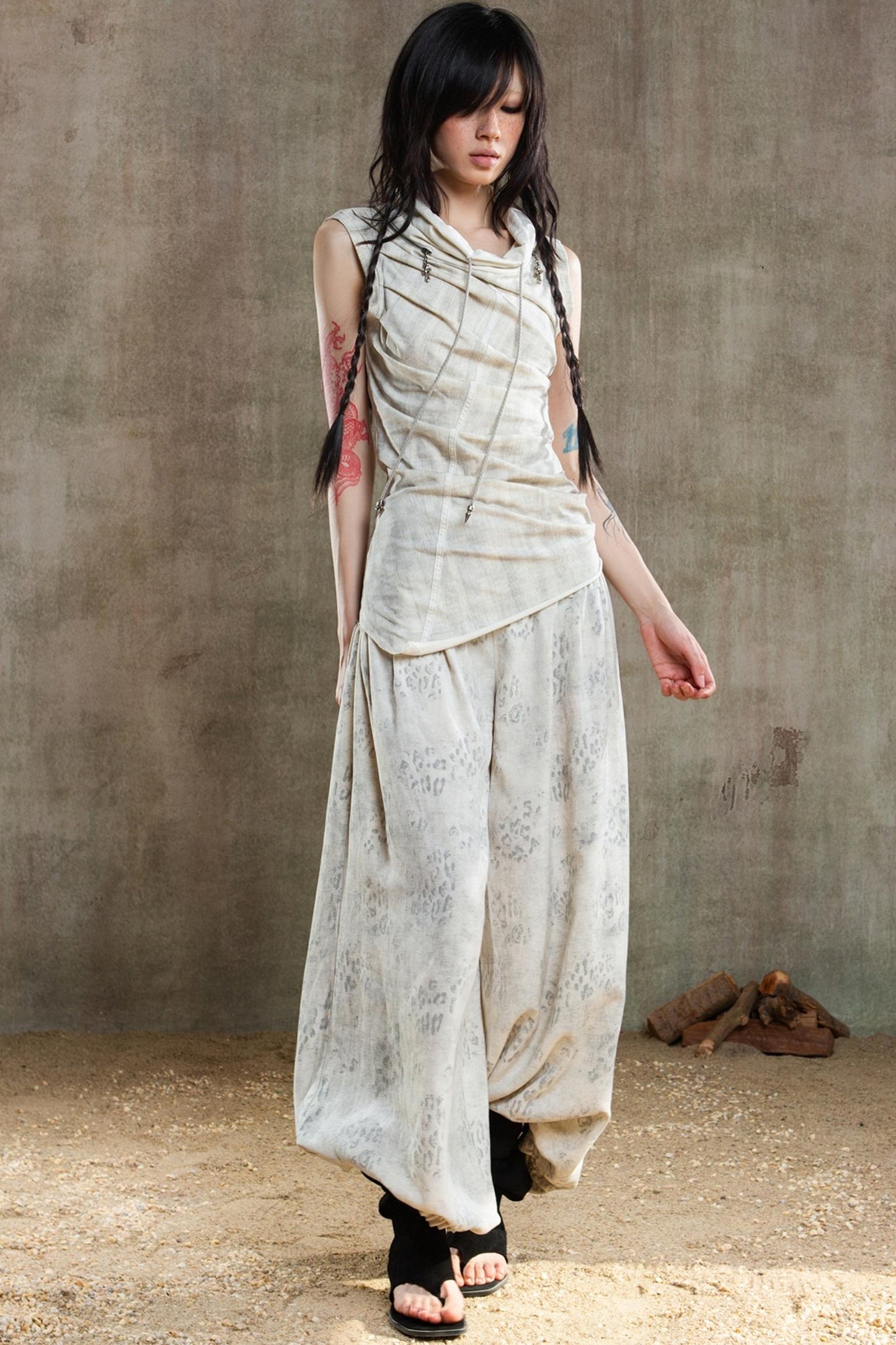 Retro Fishbone Pants