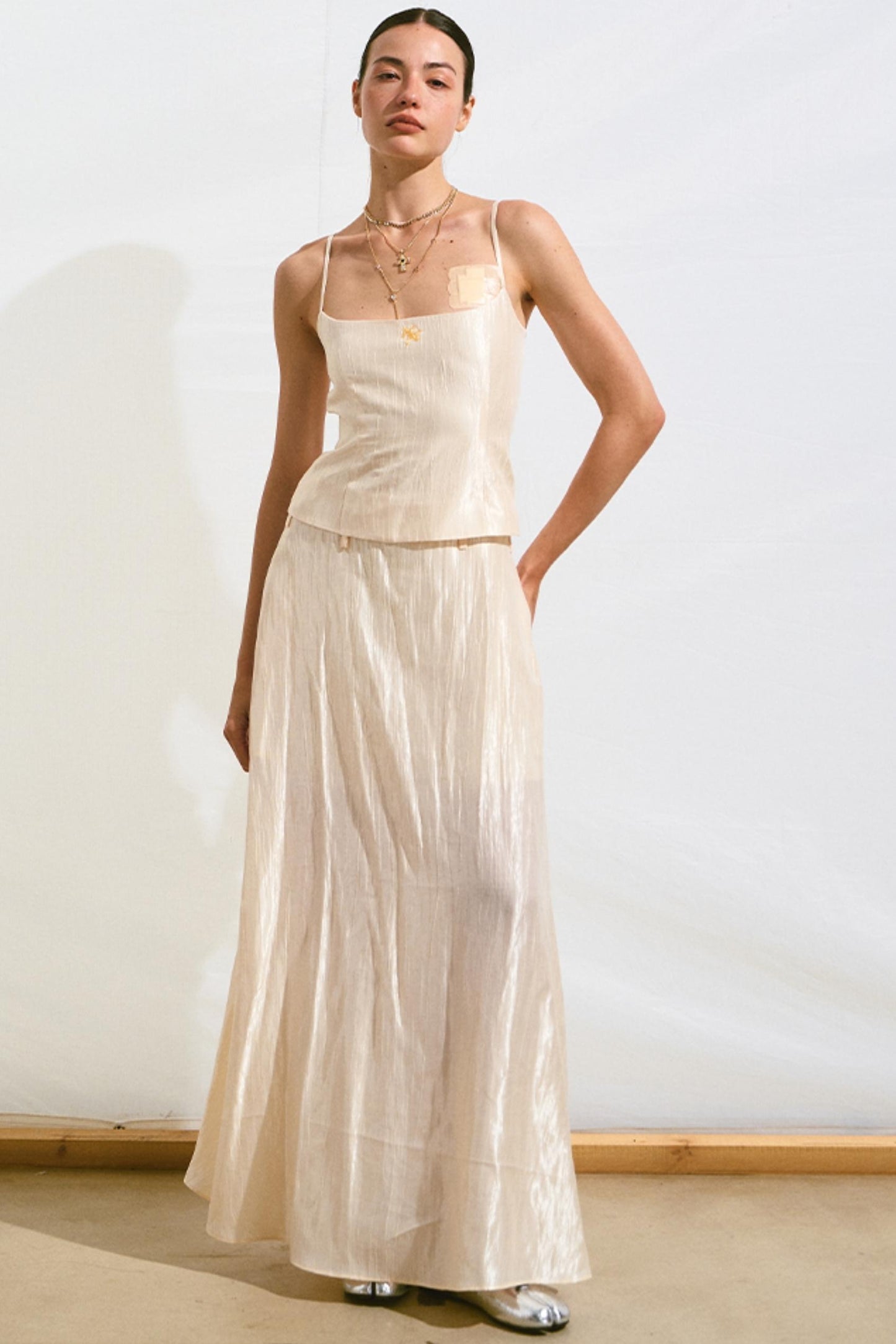 Hollow Back Halter Dress