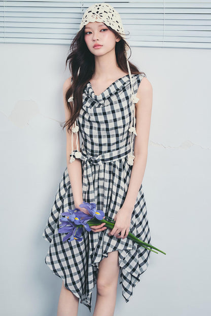 Forest End Plaid Swing Dress