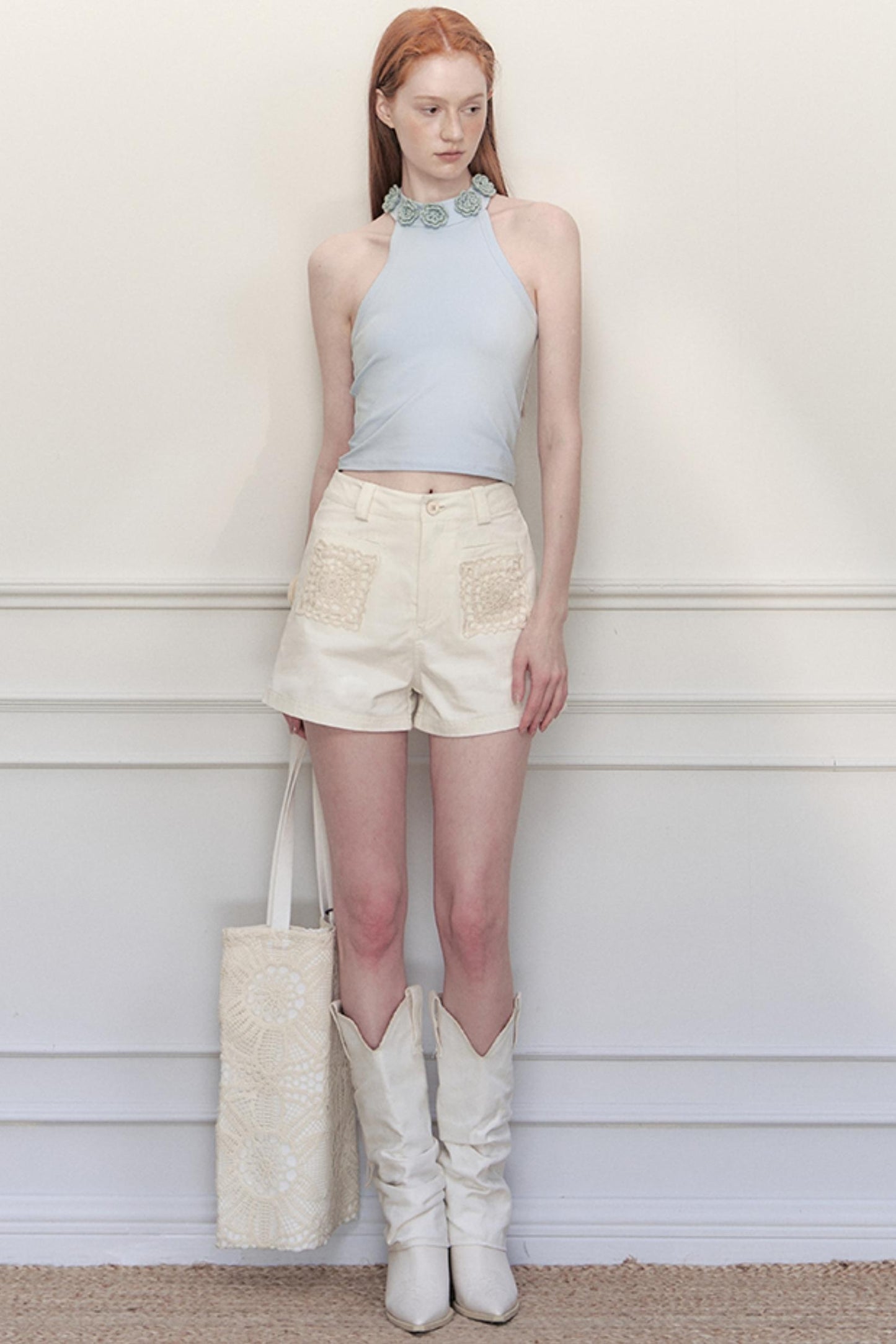 Rosebud High-Waist Shorts