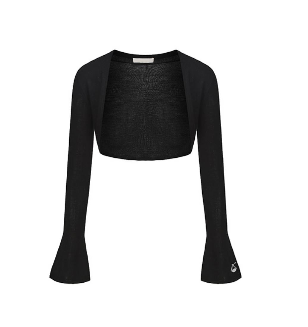 Cozy Merino Wool Flare Sleeve Cardigan