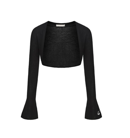 Cozy Merino Wool Flare Sleeve Cardigan