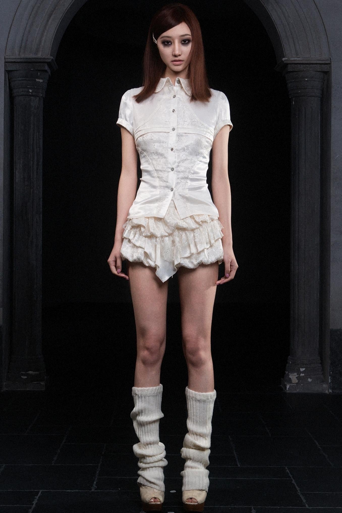 Punk Lace Mini Skirt