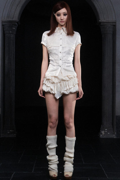 Punk Lace Mini Skirt