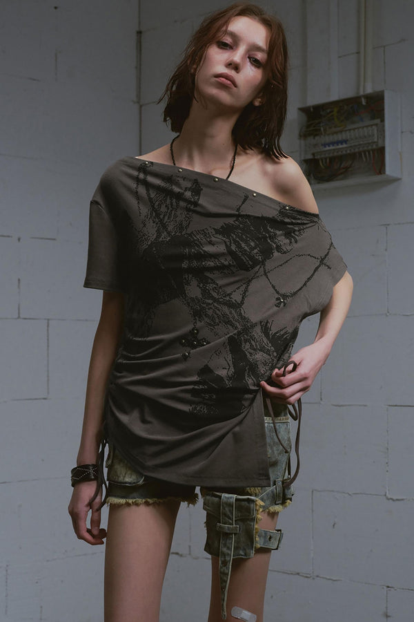 Summer Slant Oversize Tee