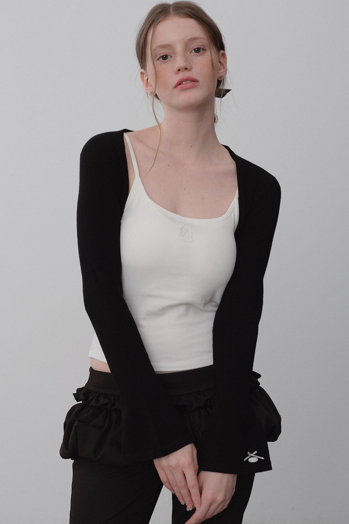 Cozy Merino Wool Flare Sleeve Cardigan