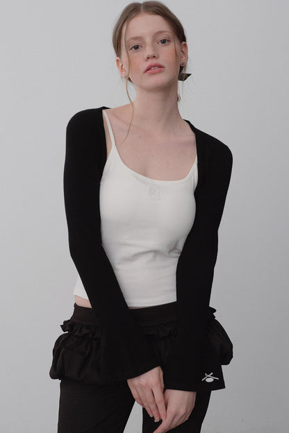 Cozy Merino Wool Flare Sleeve Cardigan