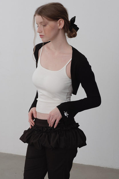 Cozy Merino Wool Flare Sleeve Cardigan