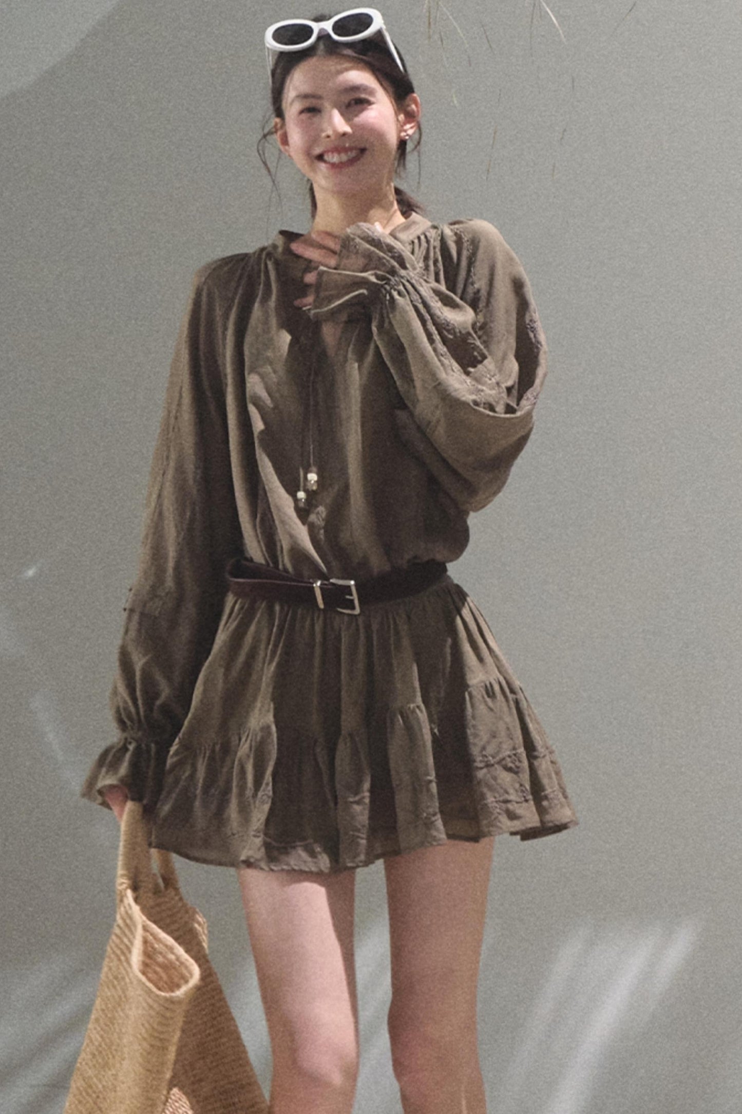 Bubble Sleeve Skirt Set-Up