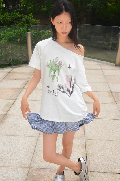 White Tulip Tee