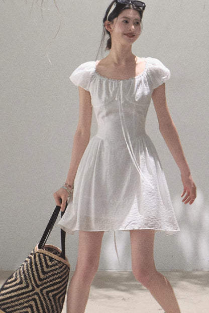 Luminous Cotton Tea Dress