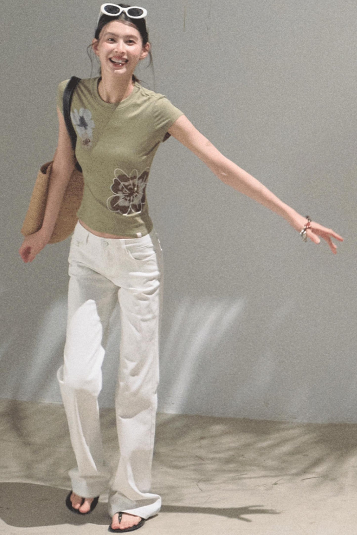 Chic Cow Print Jeans