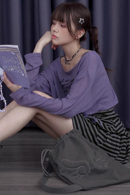 Summer Striped Dress & Shorts Set