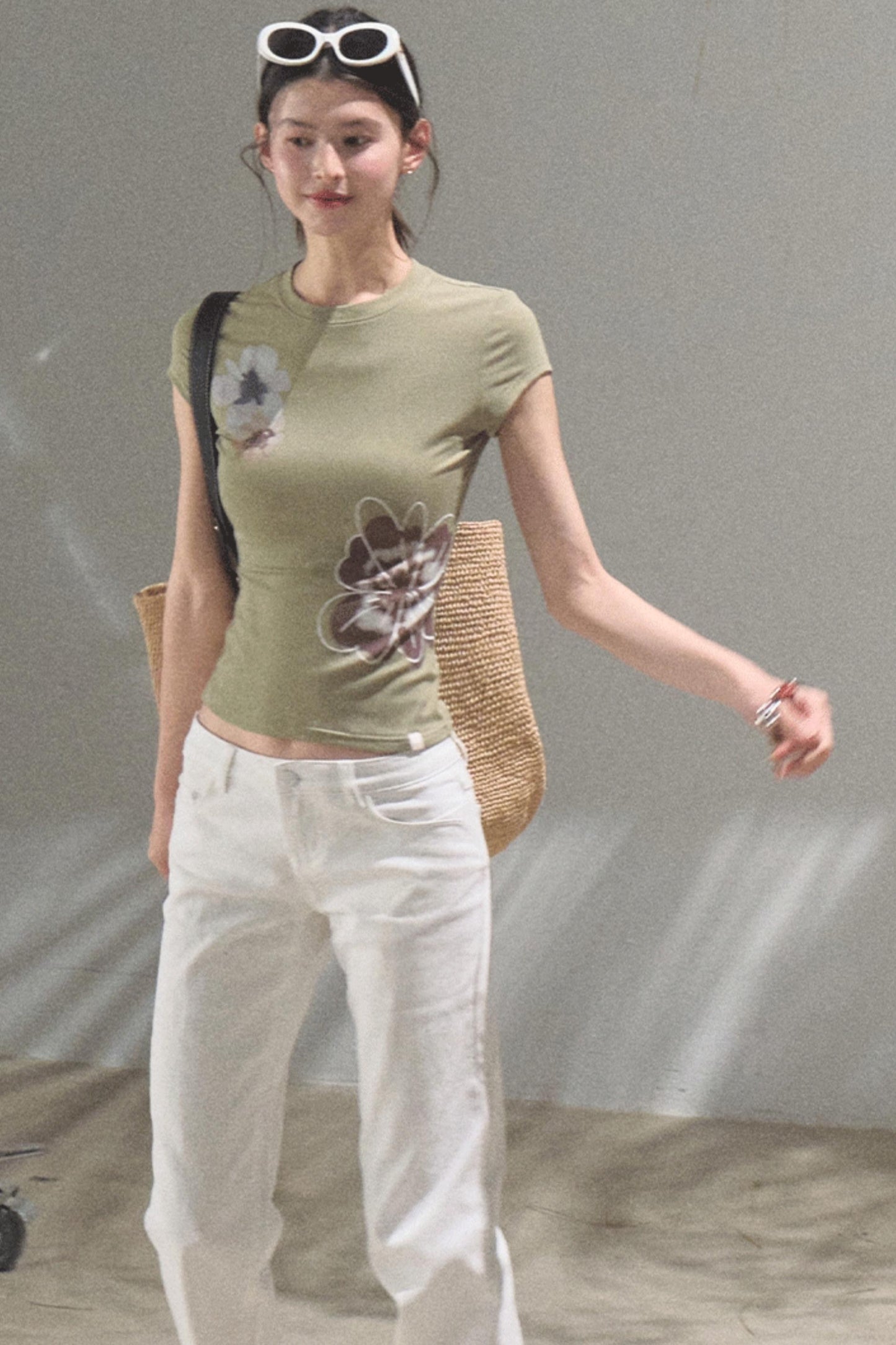 Chic Cow Print Jeans